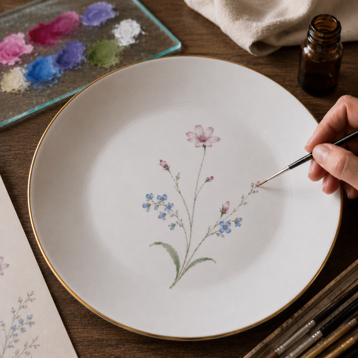 Trzeci wypał – farby naszkliwne, kalki ceramiczne, złoto i lustry 5-09.10.2026r. Trzeci wypał – farby naszkliwne, kalki ceramiczne, złoto i lustry 5-09.10.2026r.